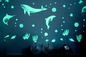 Sea Animal Glow Wall Stickers