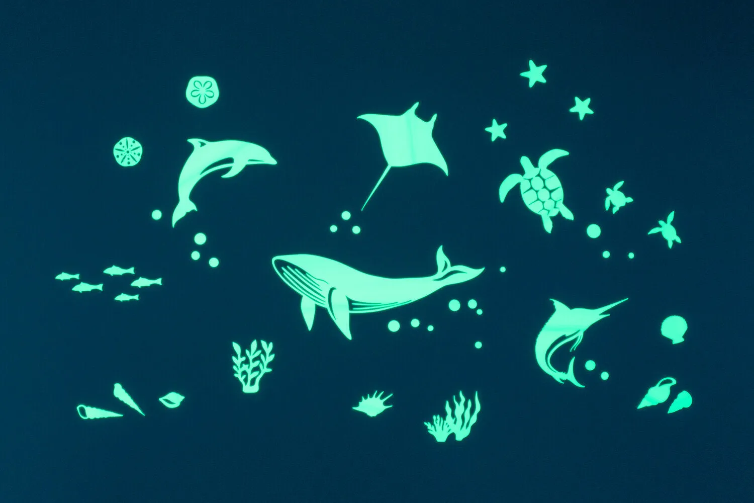 Sea Animal Glow Wall Stickers