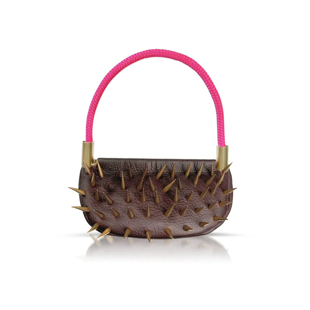 Sea Urchin Bag in Brown Leather