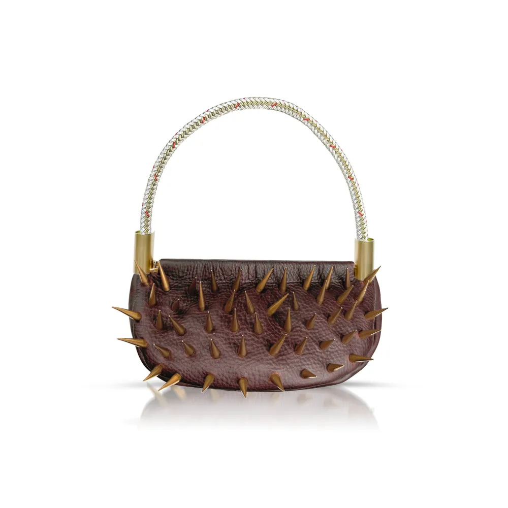 Sea Urchin Bag in Brown Leather