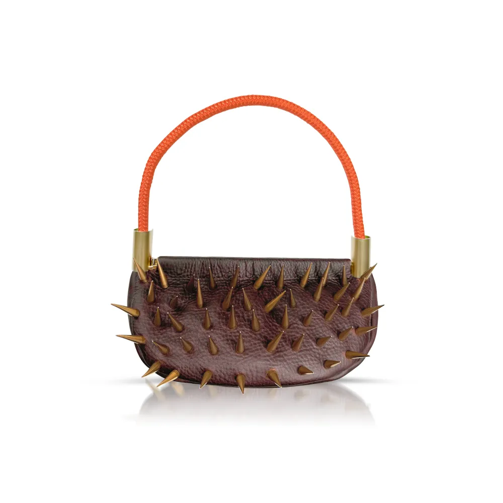 Sea Urchin Bag in Brown Leather