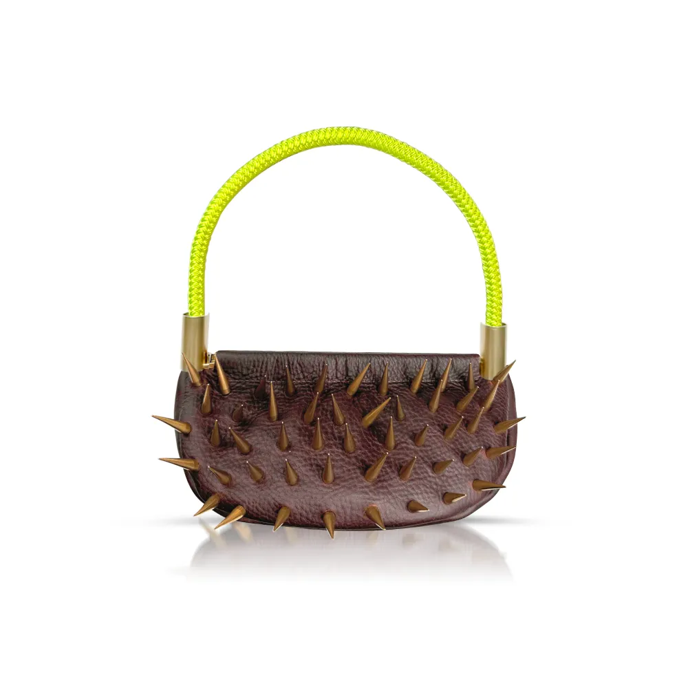Sea Urchin Bag in Brown Leather