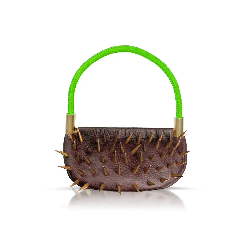Sea Urchin Bag in Brown Leather
