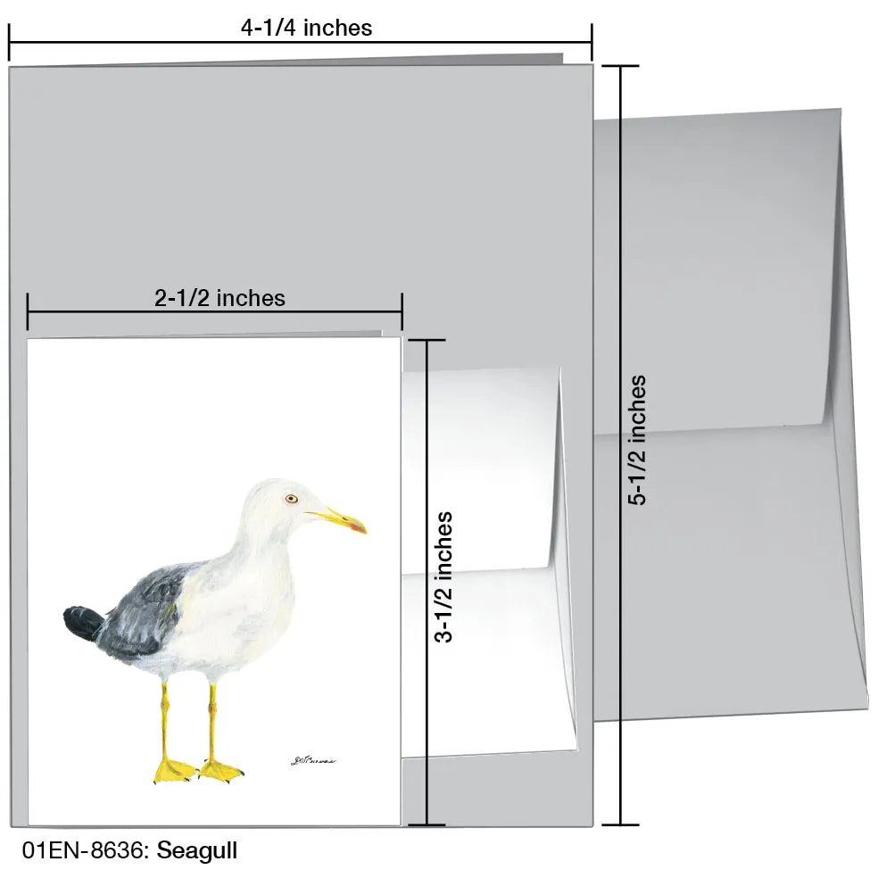 Seagull, Greeting Card (8636)