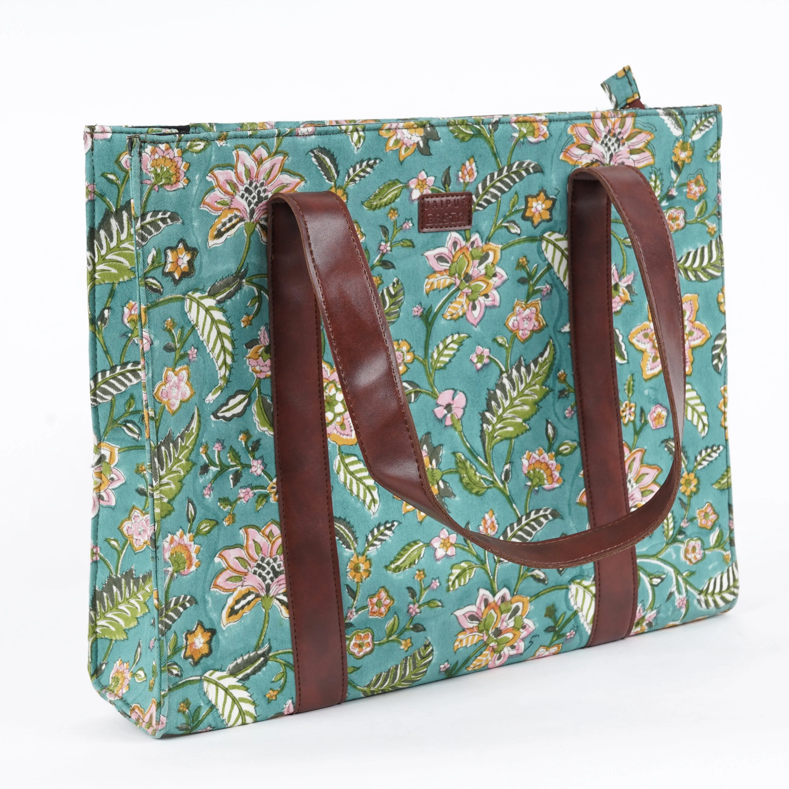 Tiffany Blue Structured Tote Bag