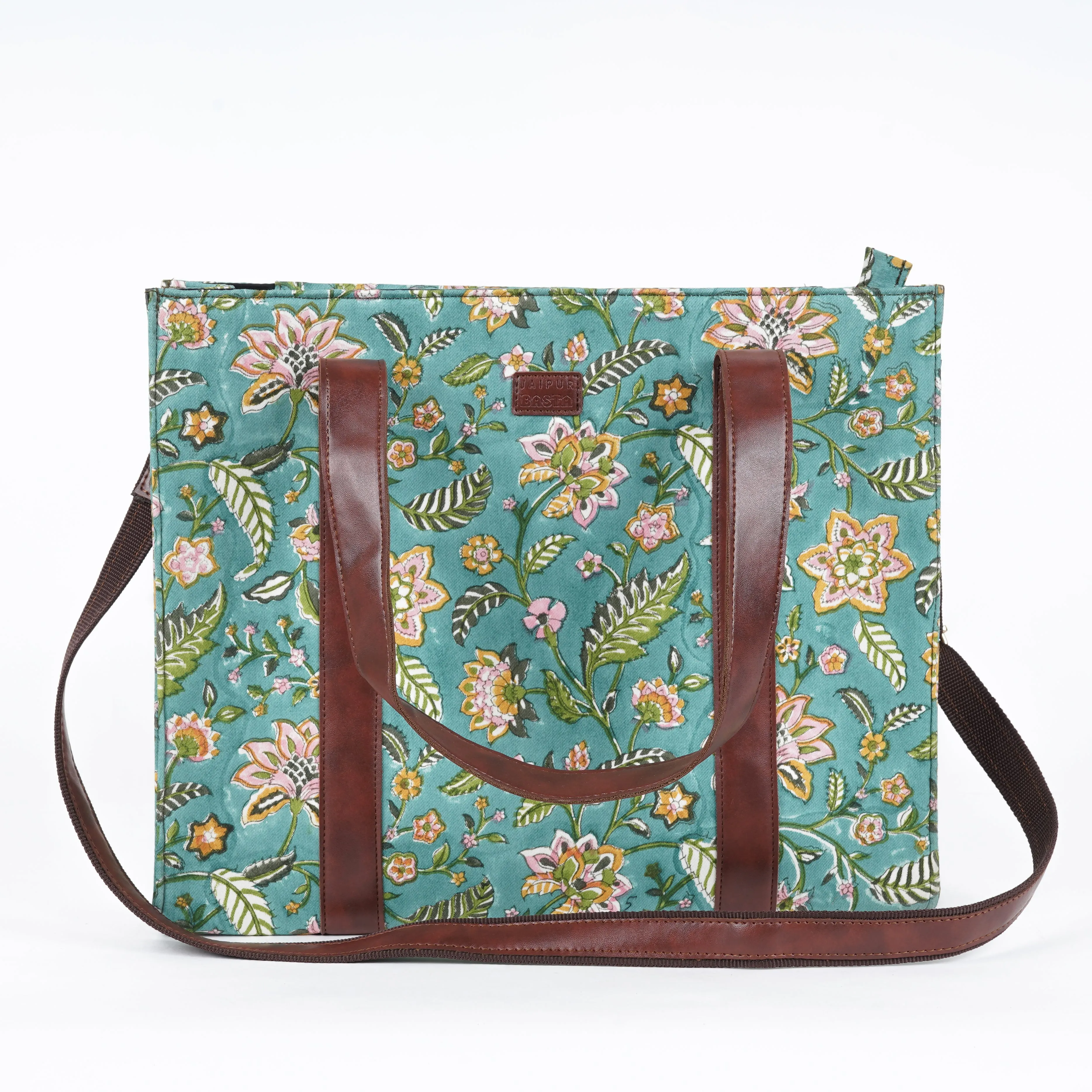 Tiffany Blue Structured Tote Bag
