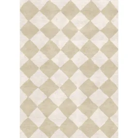 Trestres Checkered Natural & Ivory Rug
