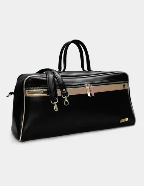 Voyager Black & Rosegold Travel Bag | Modern Myth