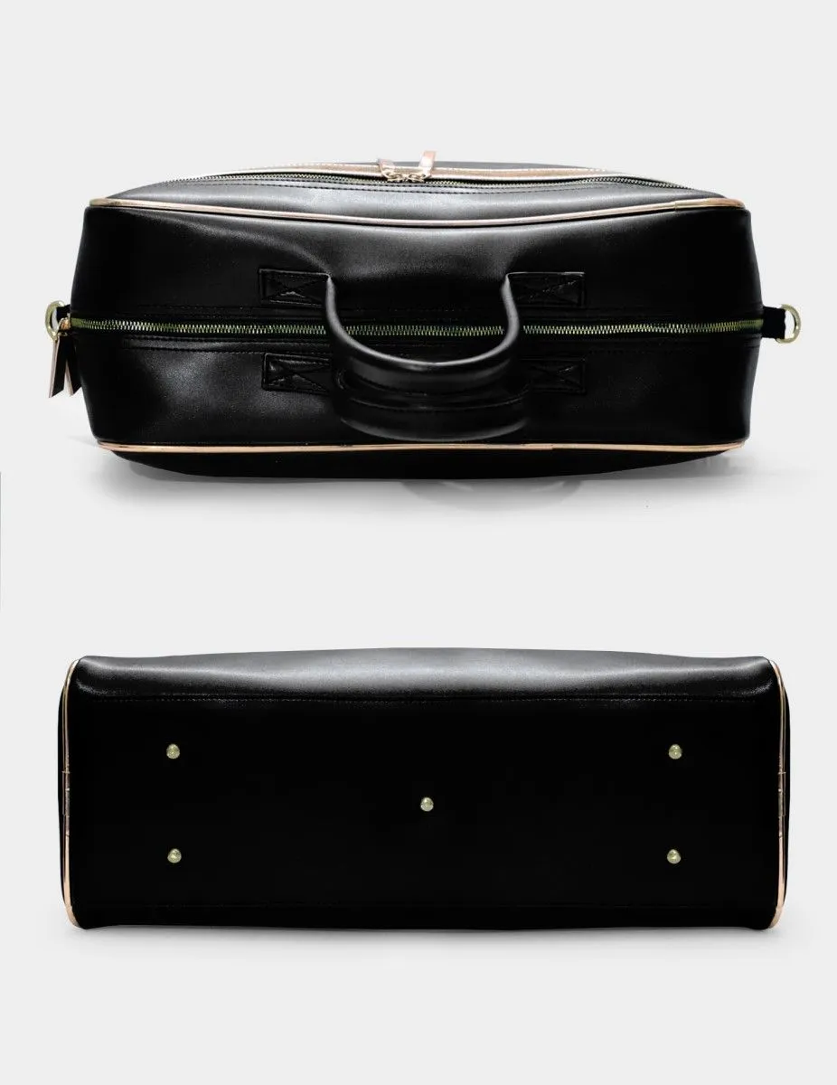 Voyager Black & Rosegold Travel Bag | Modern Myth