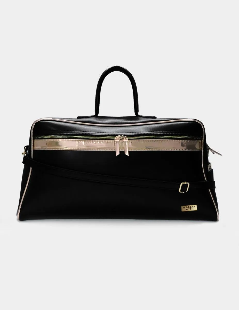 Voyager Black & Rosegold Travel Bag | Modern Myth