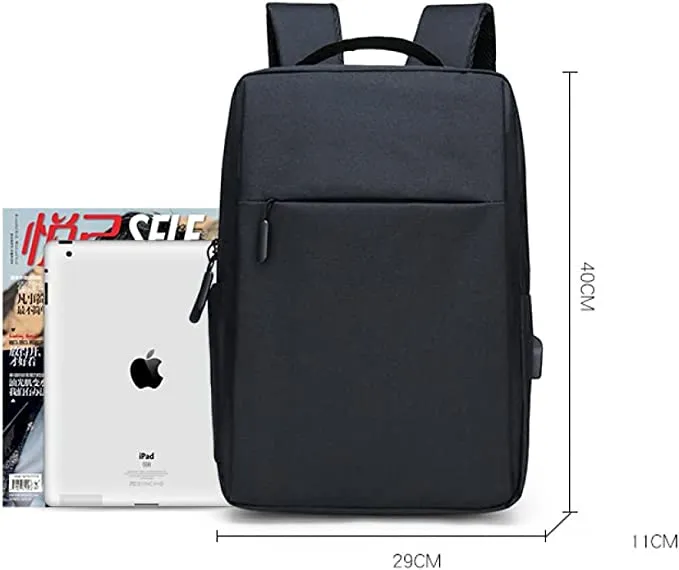 Water Resistant Travel Laptop Backpack with USB Charging