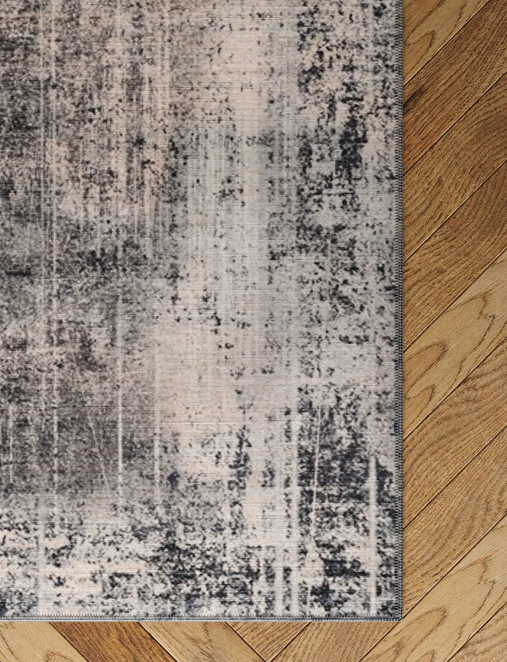 Willow Dark Grey White Rug