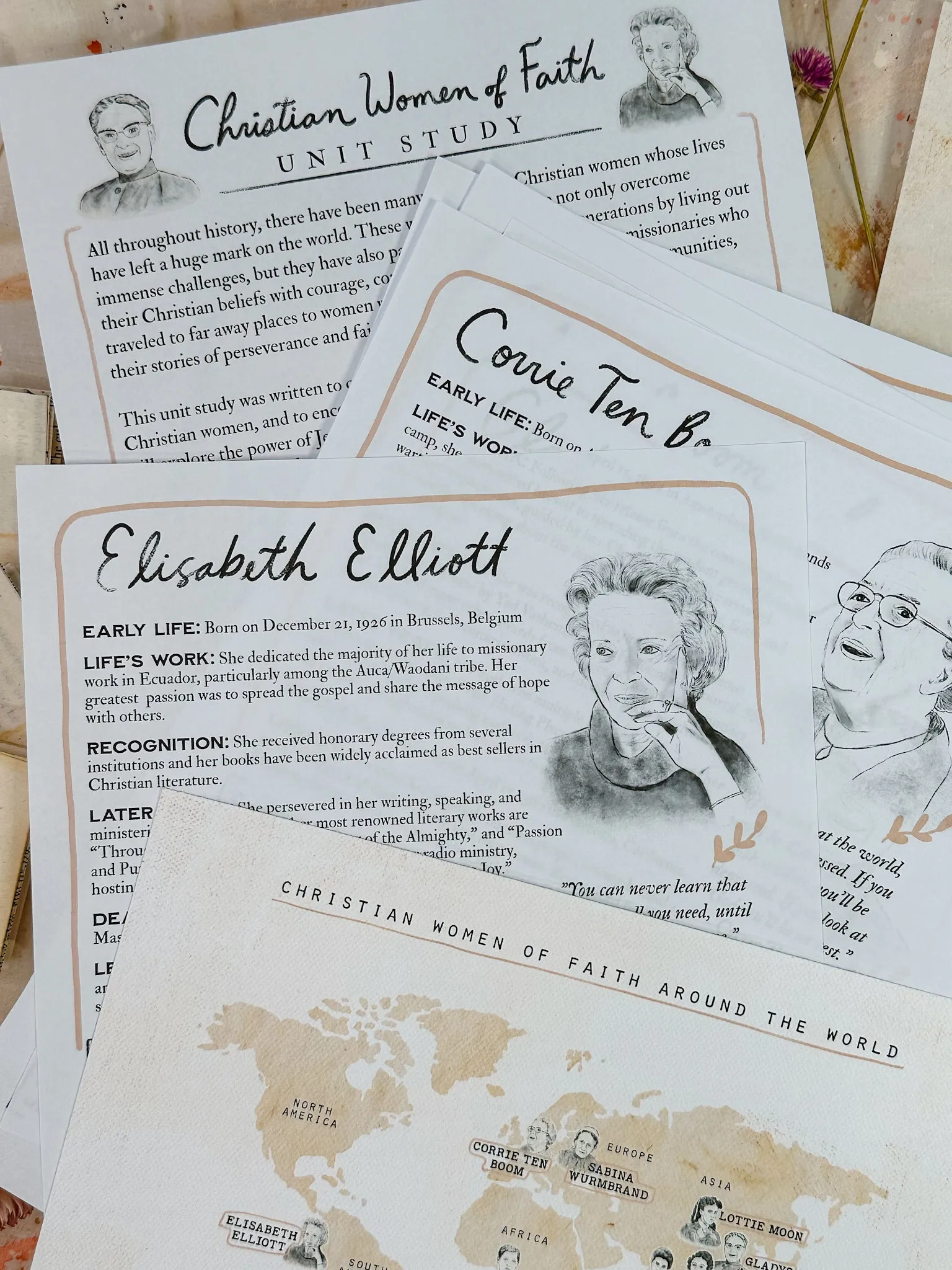 Women of Faith Unit Study Digital Download